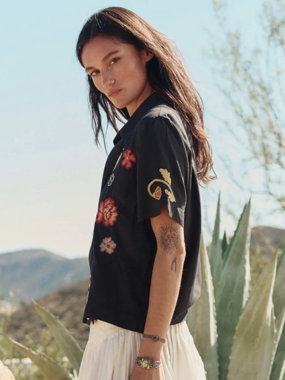 The GREAT. The Embroidered Paloma Top • NWT - Picture 2 of 9